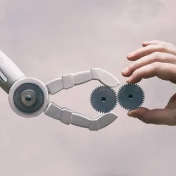 Robot met hand